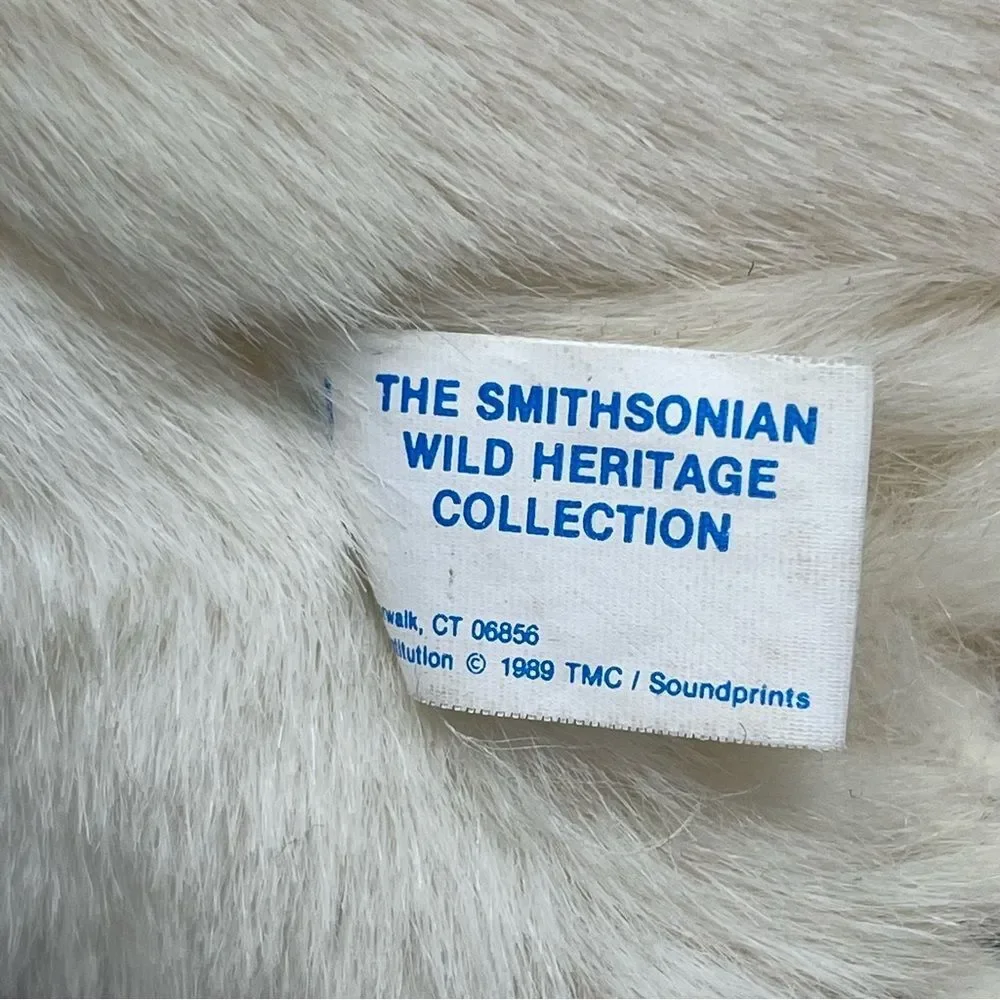1989 Smithsonian Wild Heritage Collection Plush 8” Polar Bear